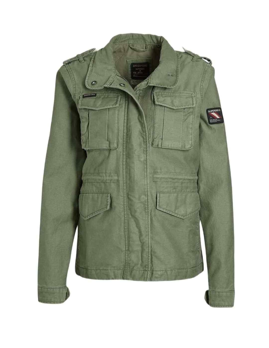 Chaqueta Superdry M65 verde para mujer-a