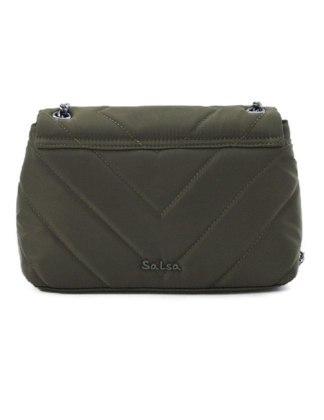 Bolso Salsa acolchado verde de mujer-b