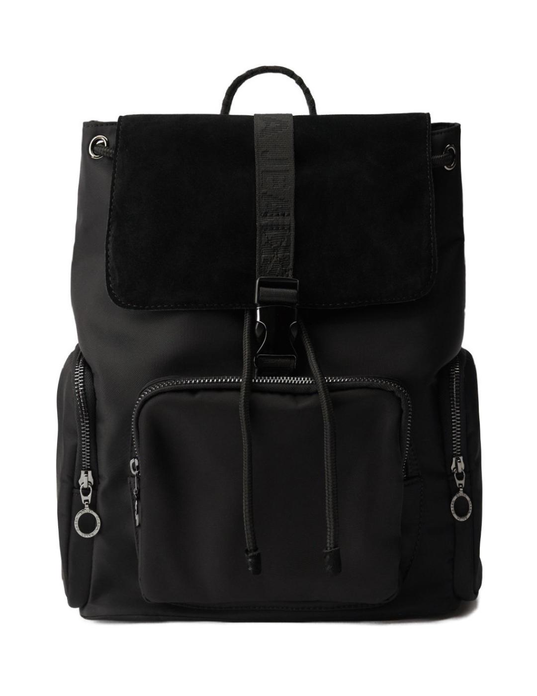 Mochila Salsa Belaya nylon negra de mujer-b