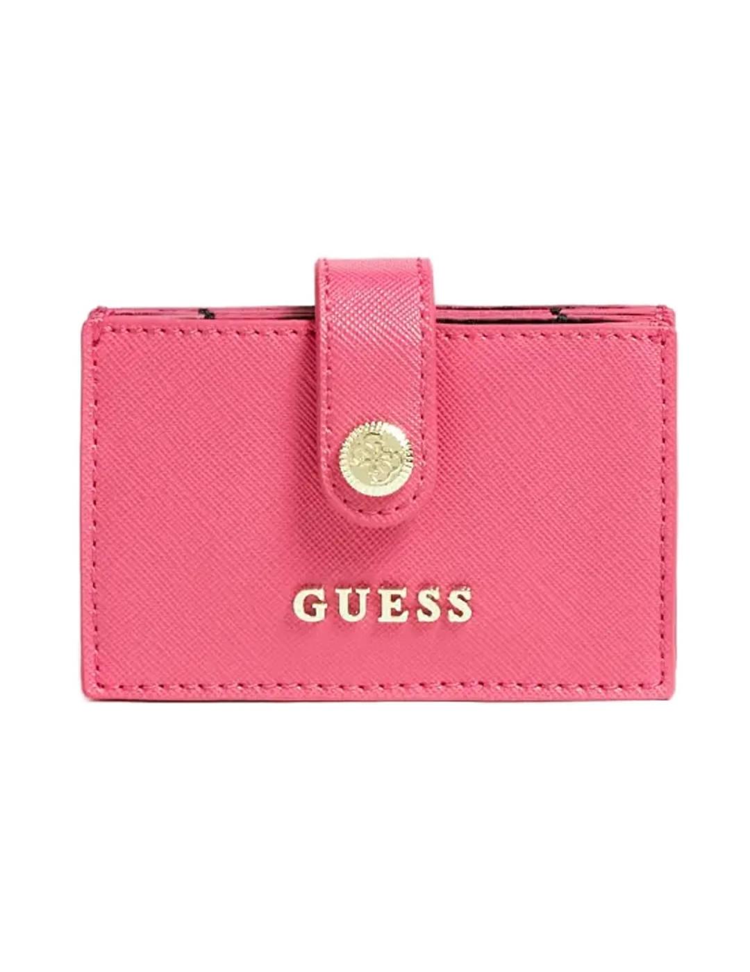 Tarjetero Guess Vanille rosa para mujer -b