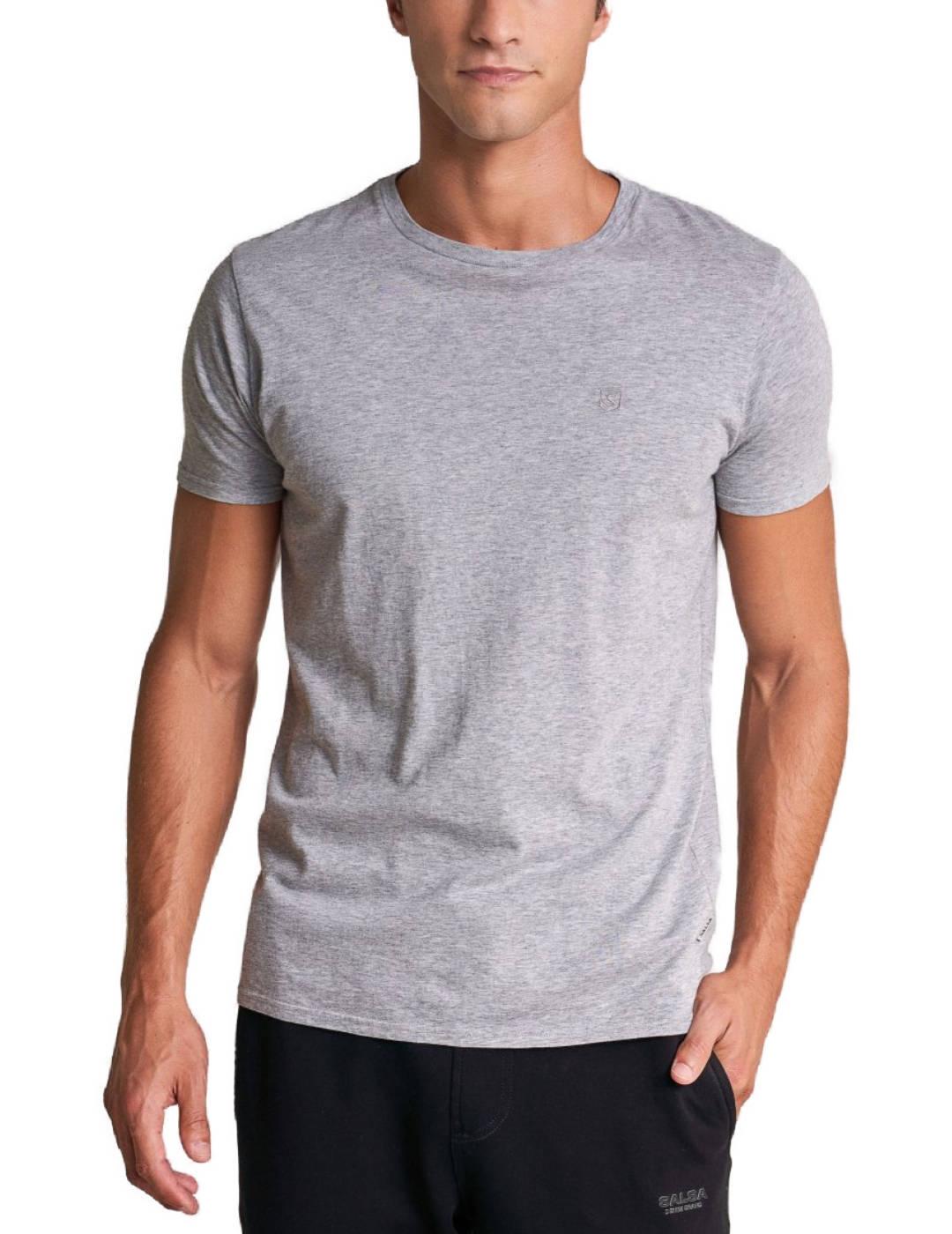 Pack de 2 camisetas Salsa gris y negro de hombre-a