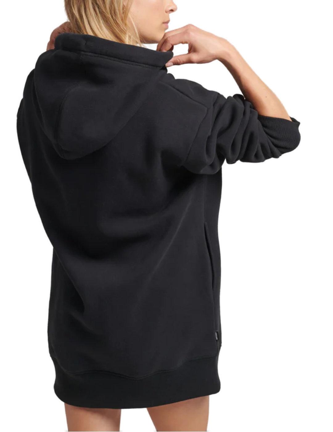 Vestido Superdry sudadera Logo negro para mujer-b
