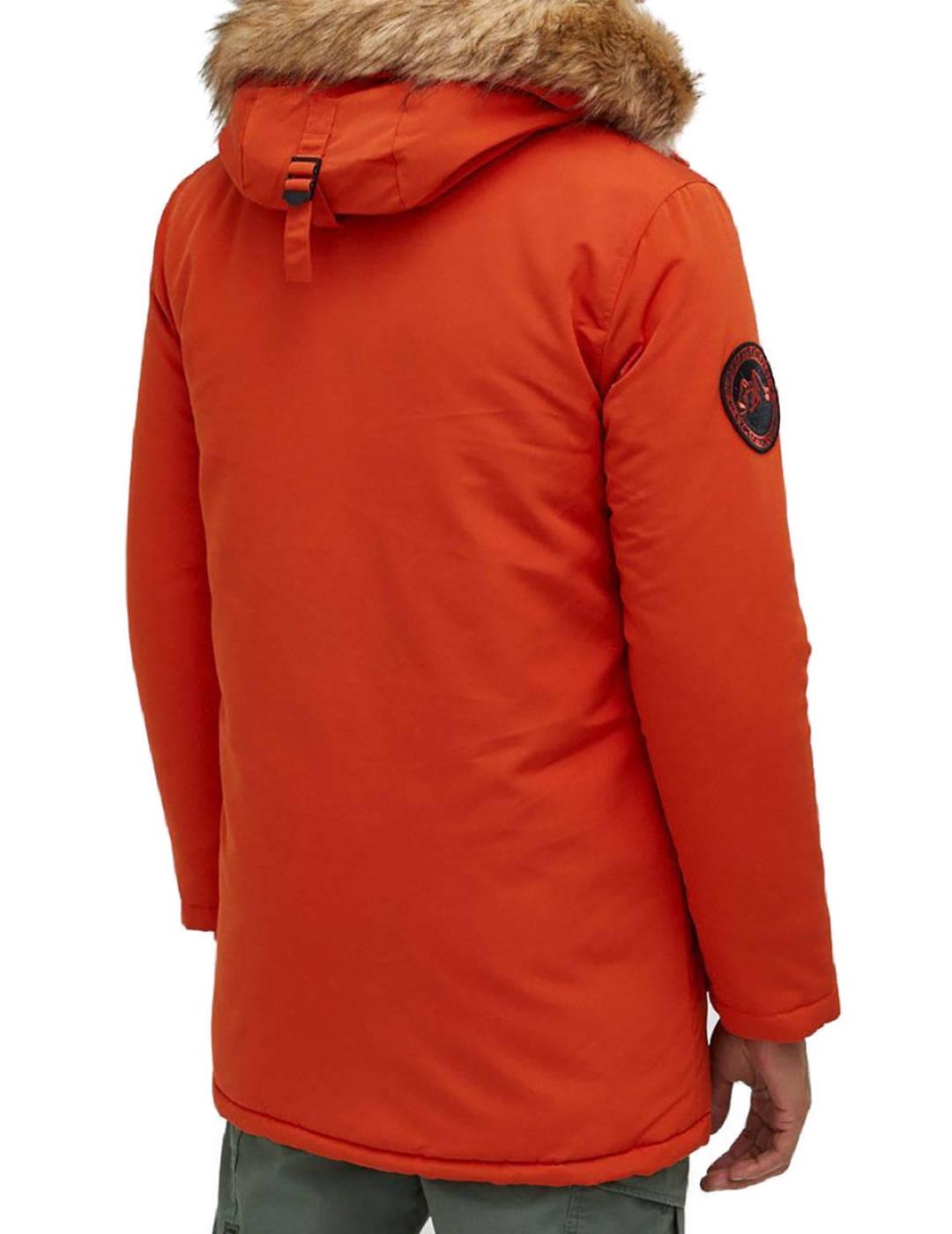 Parka Superdry Vintage everest naranja de hombre-b