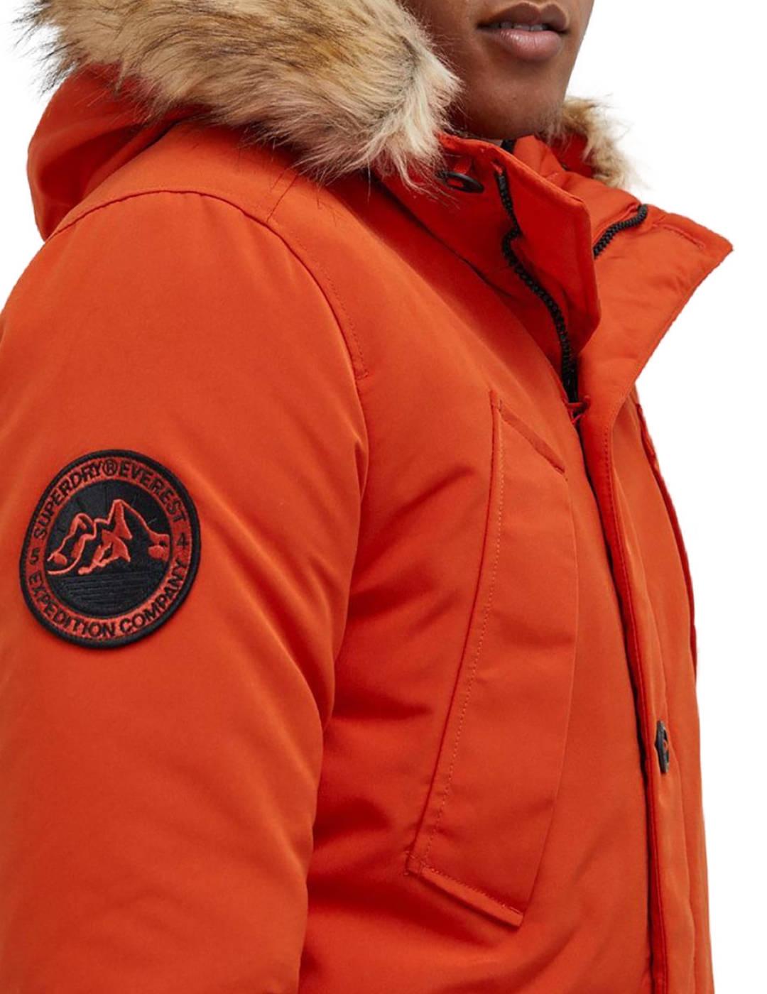 Parka Superdry Vintage everest naranja de hombre-b