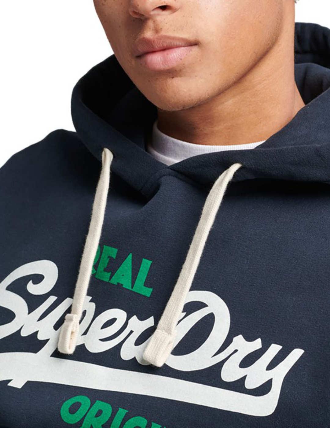 Sudadera Superdry Vintage logo capucha de hombre-b