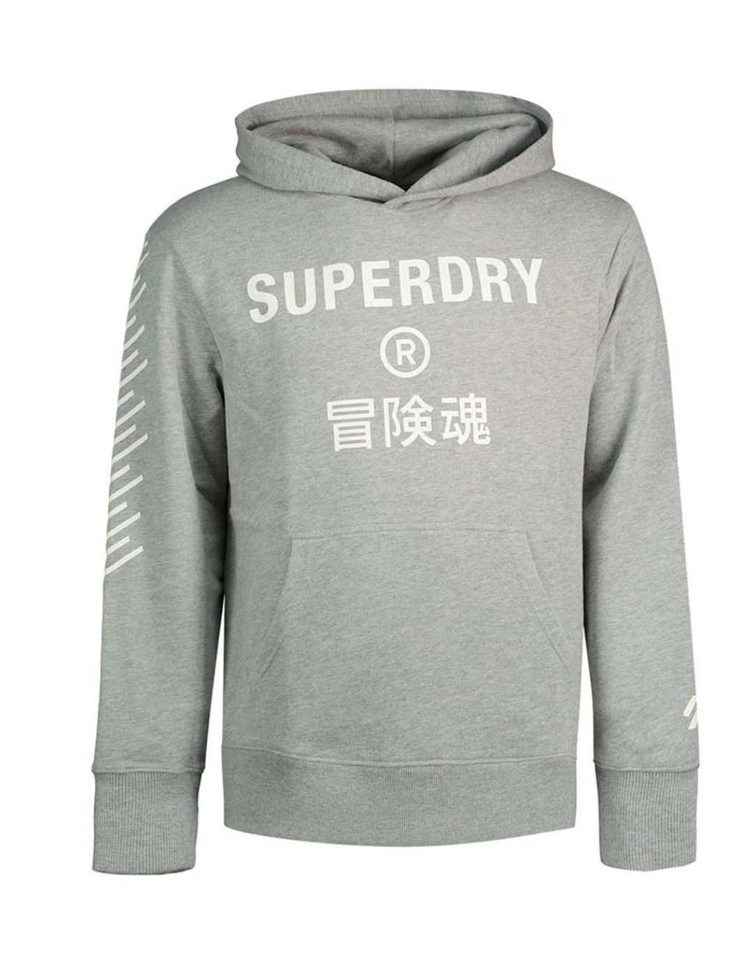 Sudadera Superdry Core sport gris para hombre -a