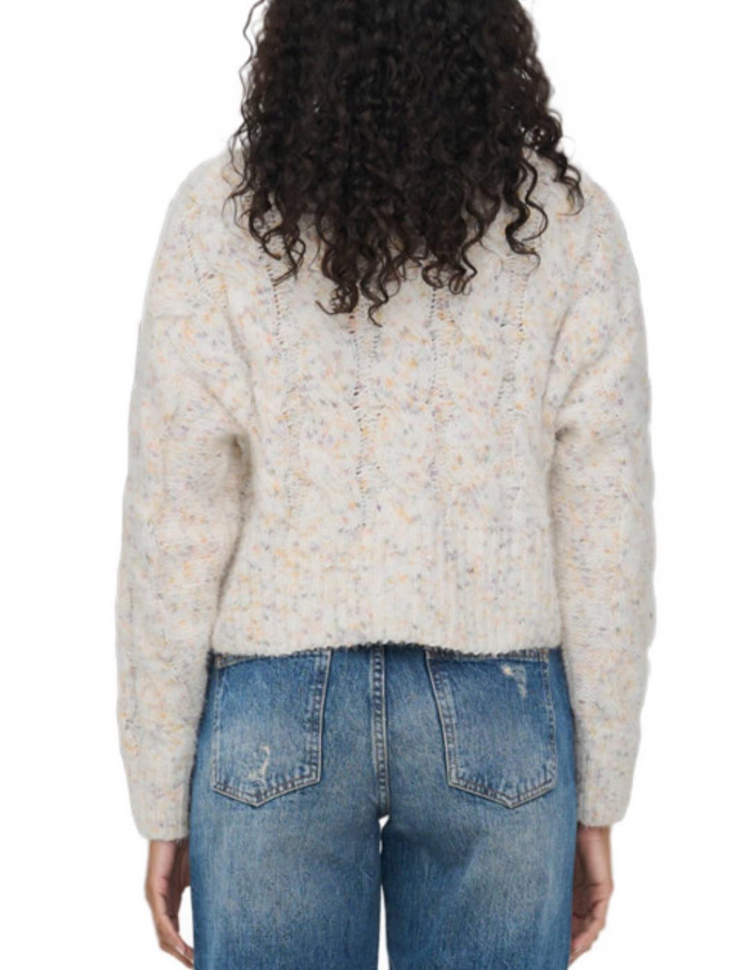 Jersey Only Tia de ochos blanco para mujer-b