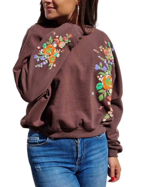 Sudadera Only marron para mujer -b