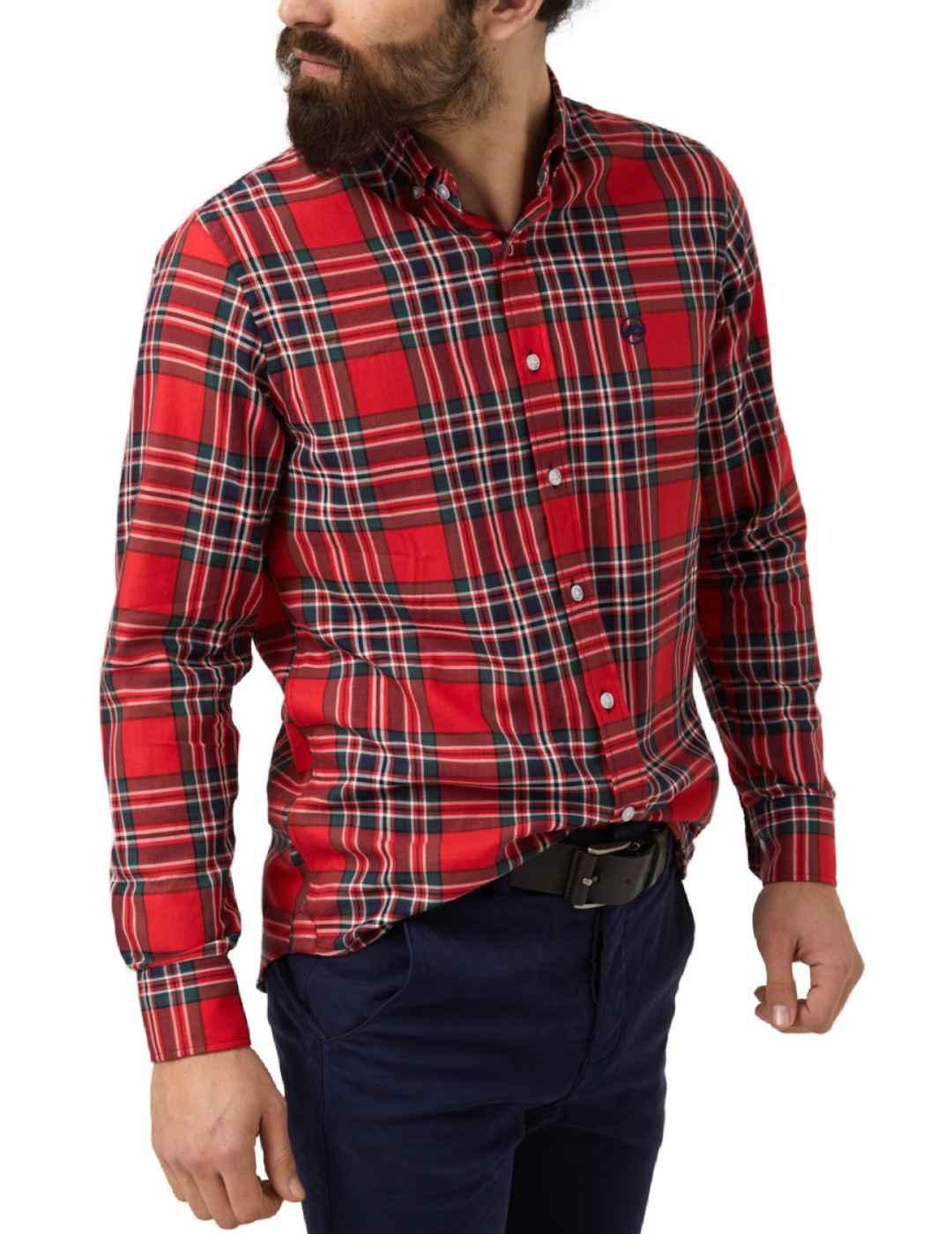 Camisa Altonadock en rojo para hombre -b