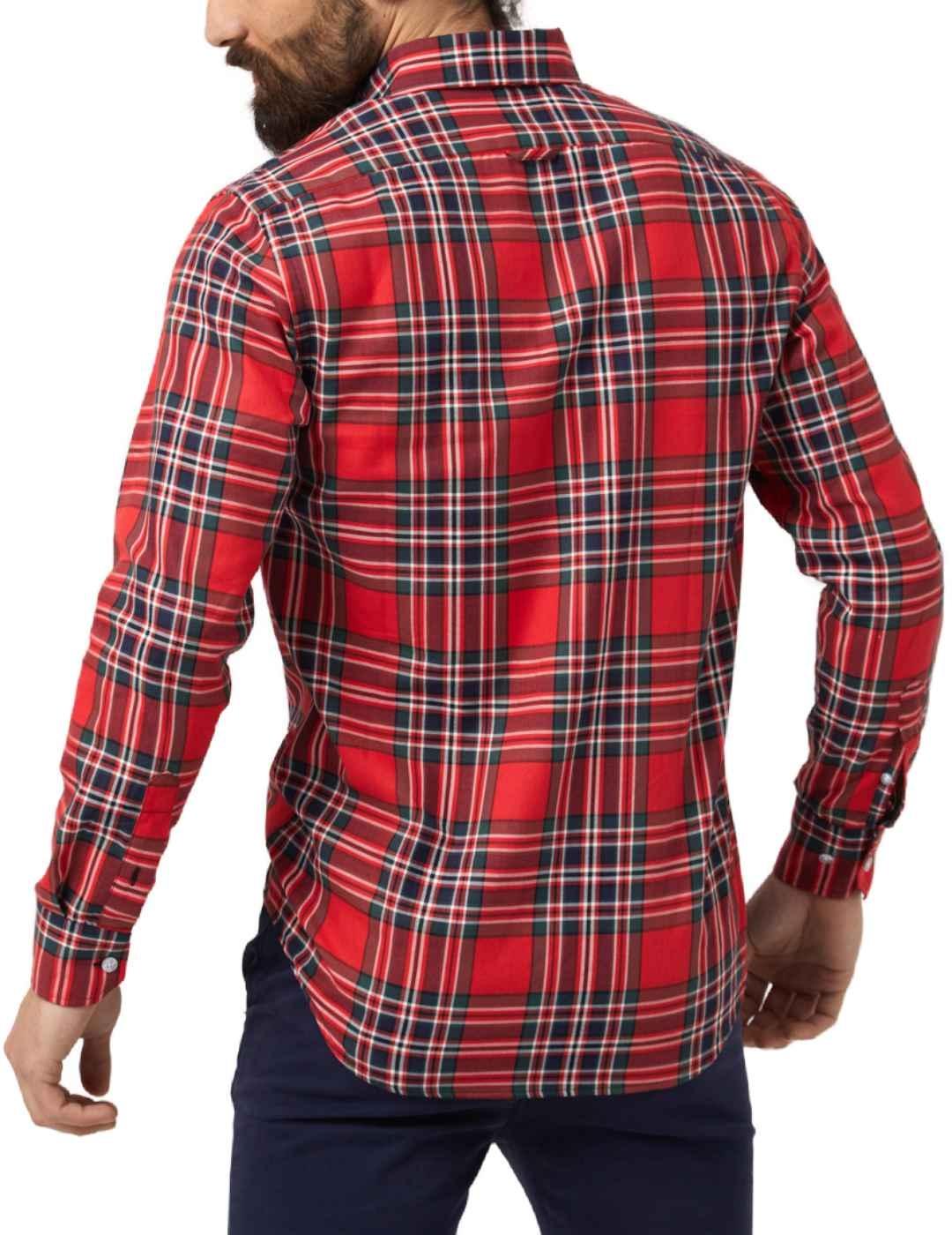 Camisa Altonadock en rojo para hombre -b