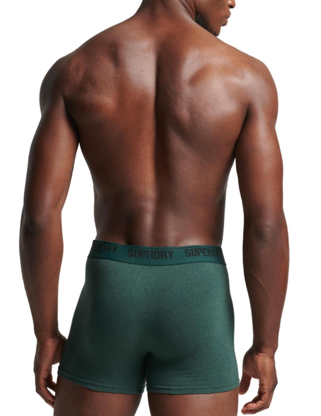 Intimo Superdry boxer pack2 verde para hombre-b