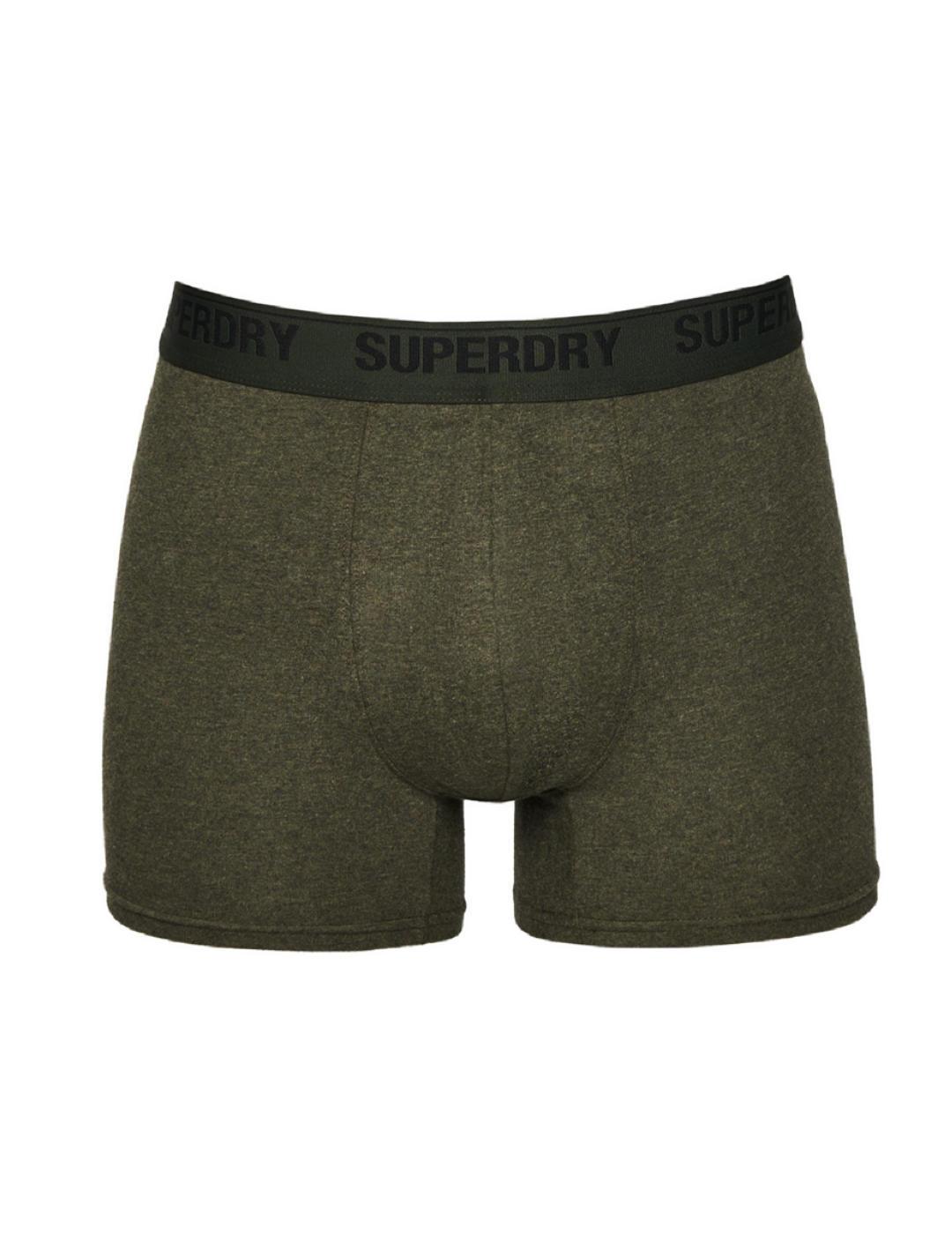 Intimo Superdry boxer pack2 verde para hombre-b