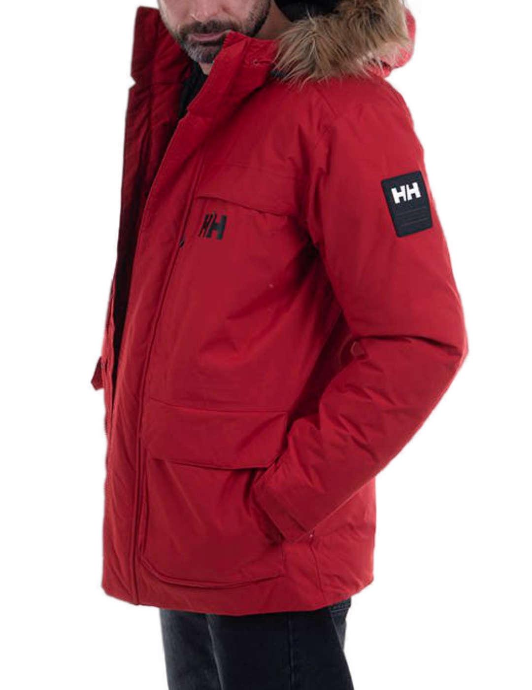 Parka Helly Hansen aislamiento roja para hombre-b