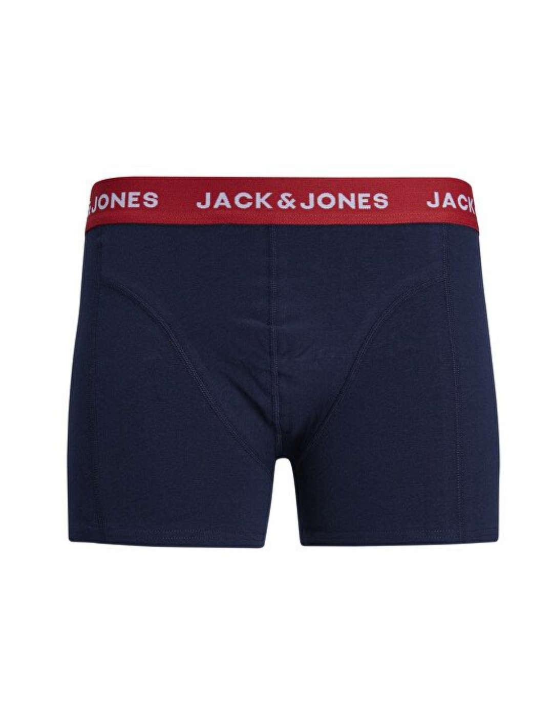 Pack triple boxer Jack & Jones marino hombre-b