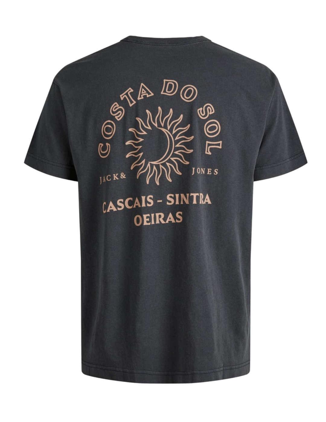Camiseta Jack&Jones Solar gris para hombre-a