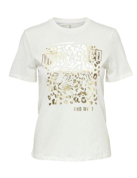 Camiseta dorada sales mujer