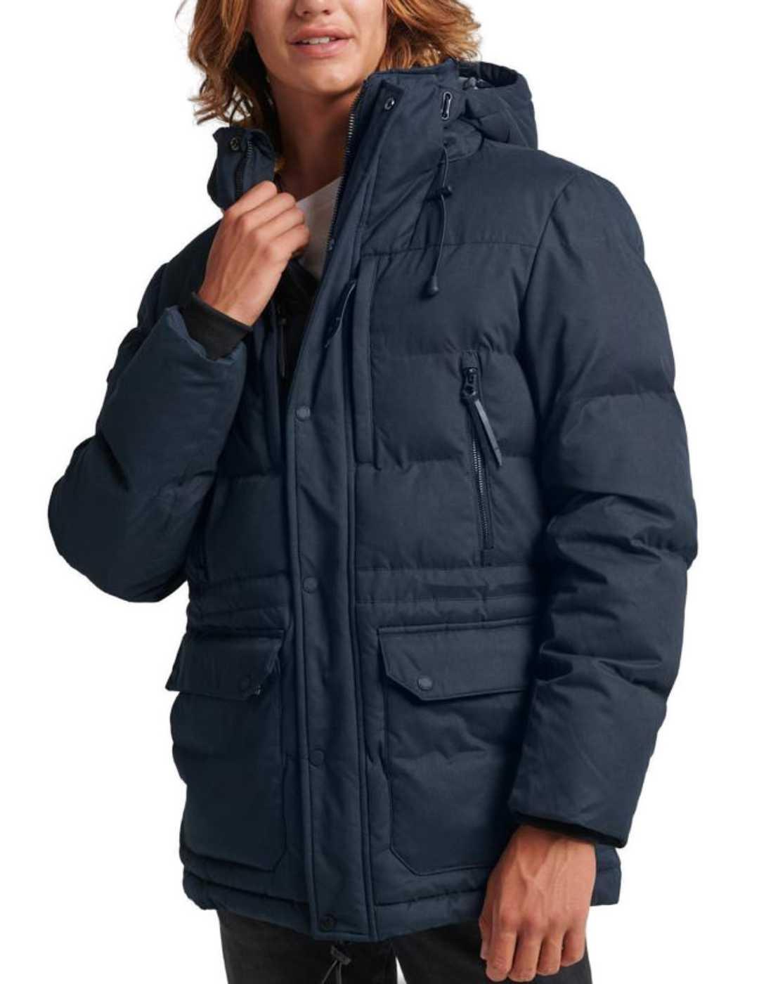 Parka Superdry Microfibre marino-b