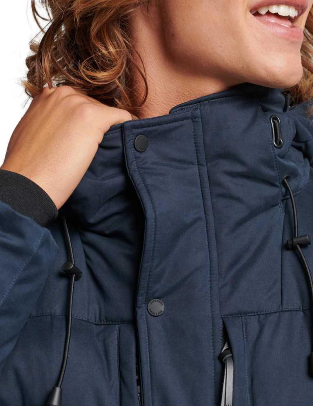 Parka Superdry Microfibre marino-b