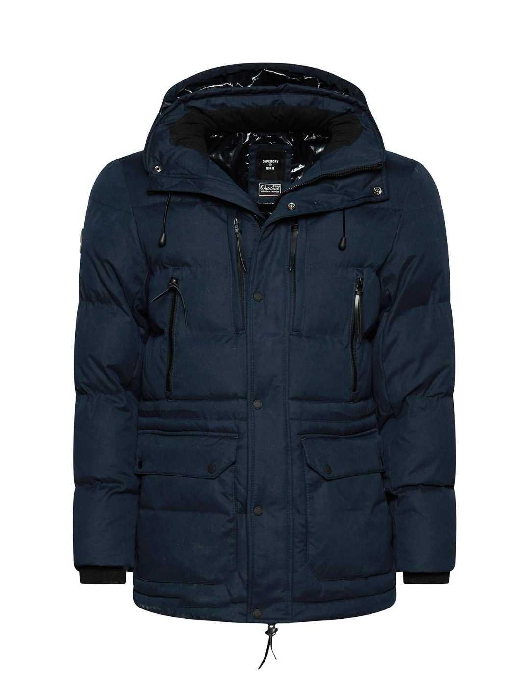 Parka Superdry Microfibre marino-b