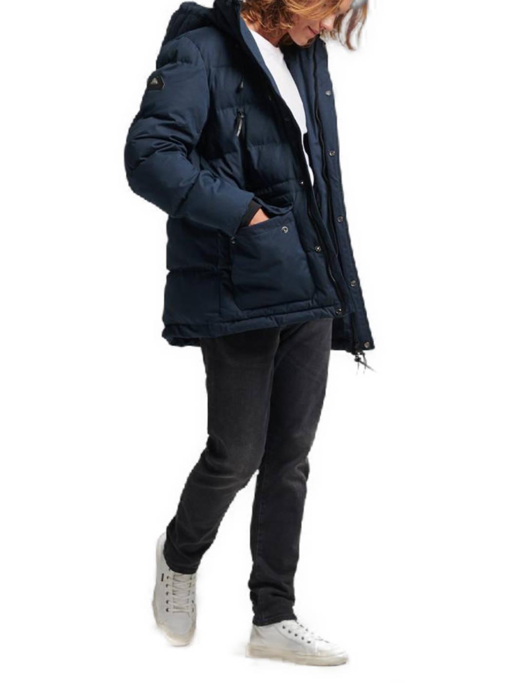 Parka Superdry Microfibre marino-b