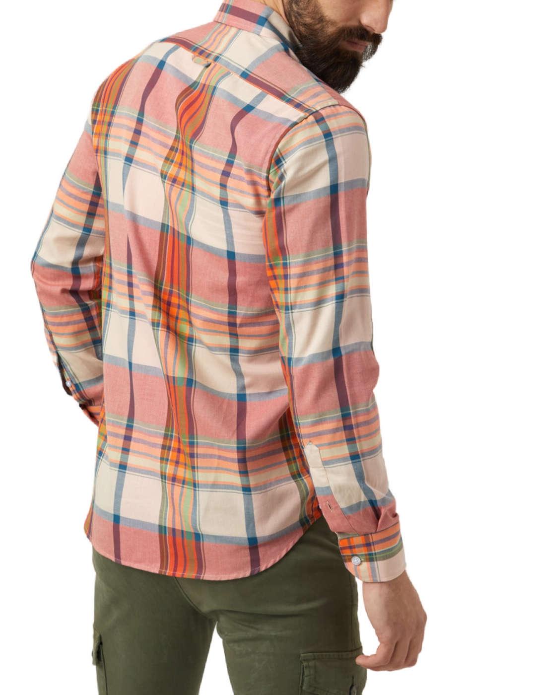 Camisa Altonadock en rojo para hombre -b