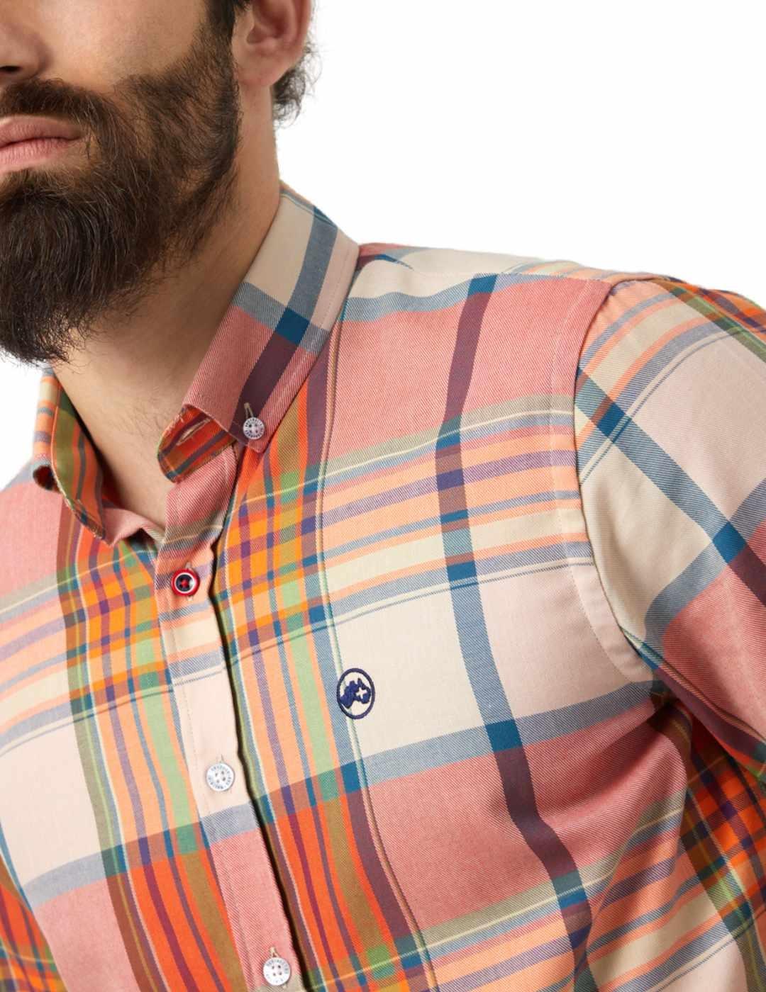 Camisa Altonadock en rojo para hombre -b