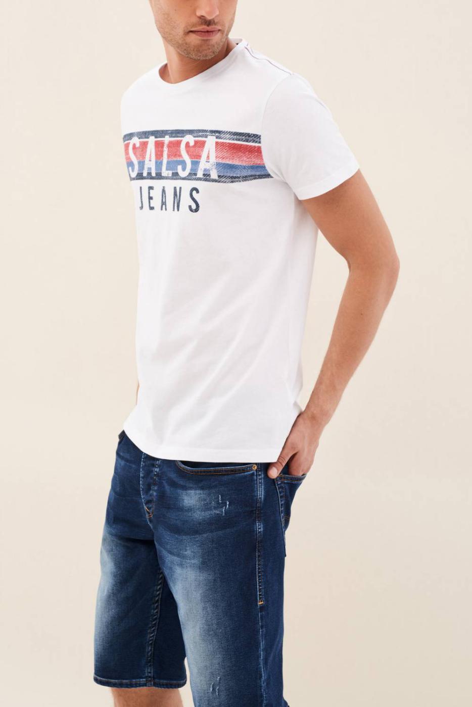 CAMISETA SALSA JEANS BLANCA-V