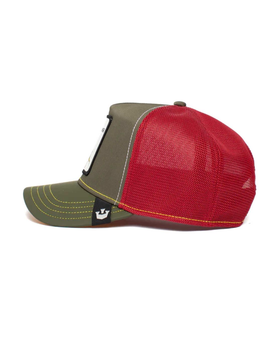 Gorra Goorin Herbivore verde/rojo dinosaurio-b