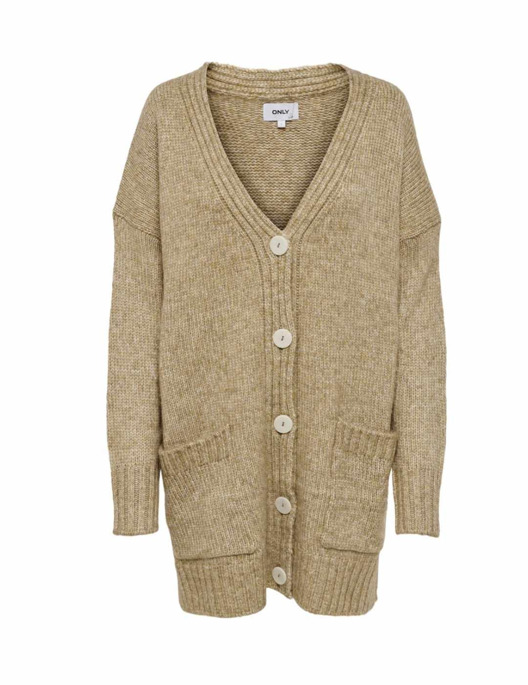 Cardigan Only Airy marrón para mujer -b