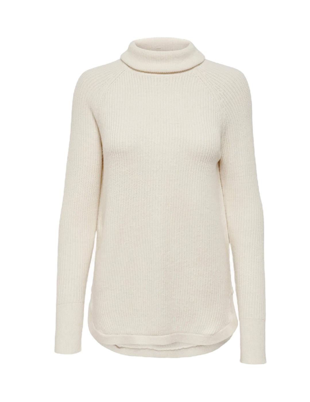 Jersey Only Fia Katia blanco roto para mujer -b