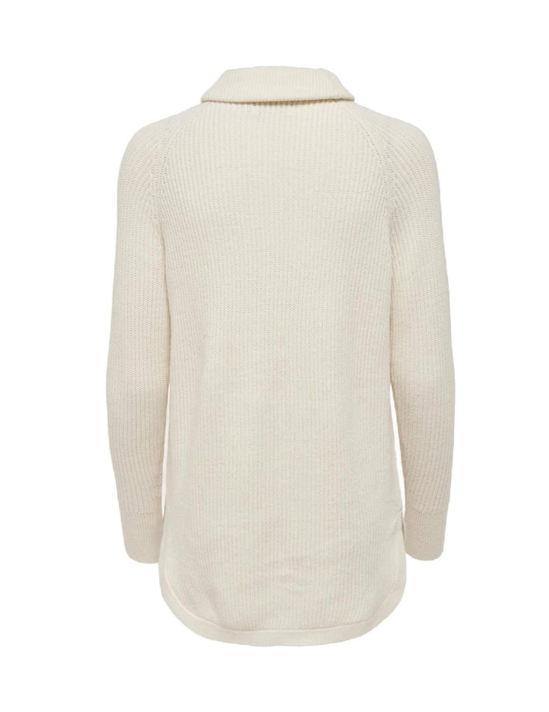 Jersey Only Fia Katia blanco roto para mujer -b