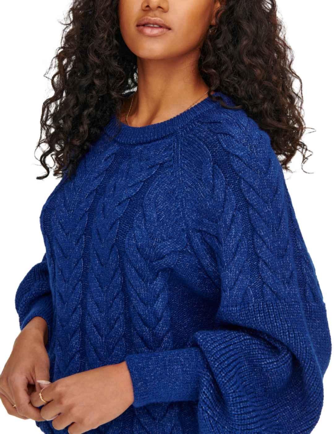 Jersey Only Sif Freja azul para mujer -b