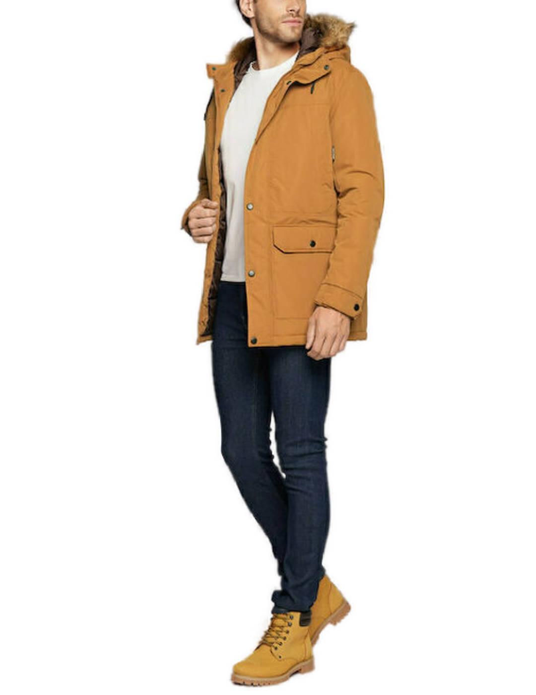 Parka Jack&Jones Winner camel para hombre-b