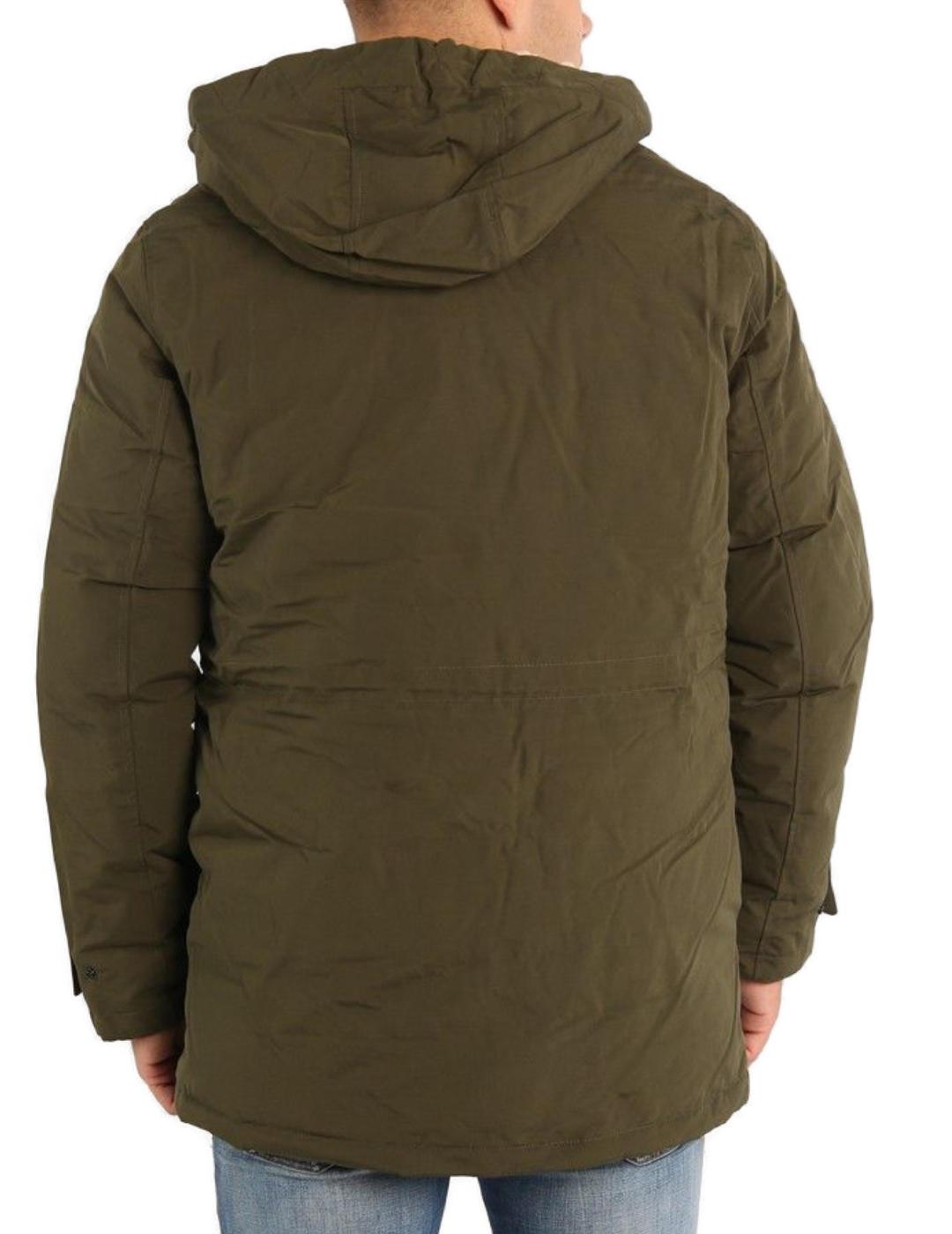 Parka Jack&Jones Mash verde oscuro para hombre -b