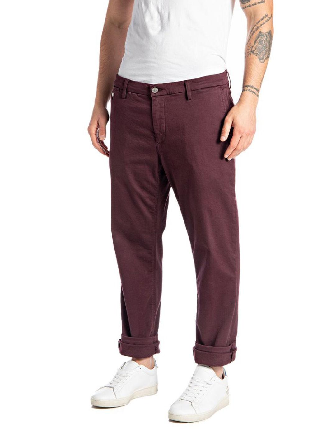 Chino Hyperflex Replay granate para hombre -b