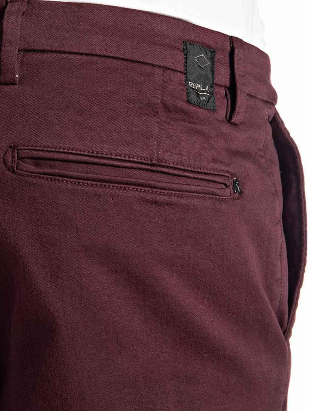 Chino Hyperflex Replay granate para hombre -b