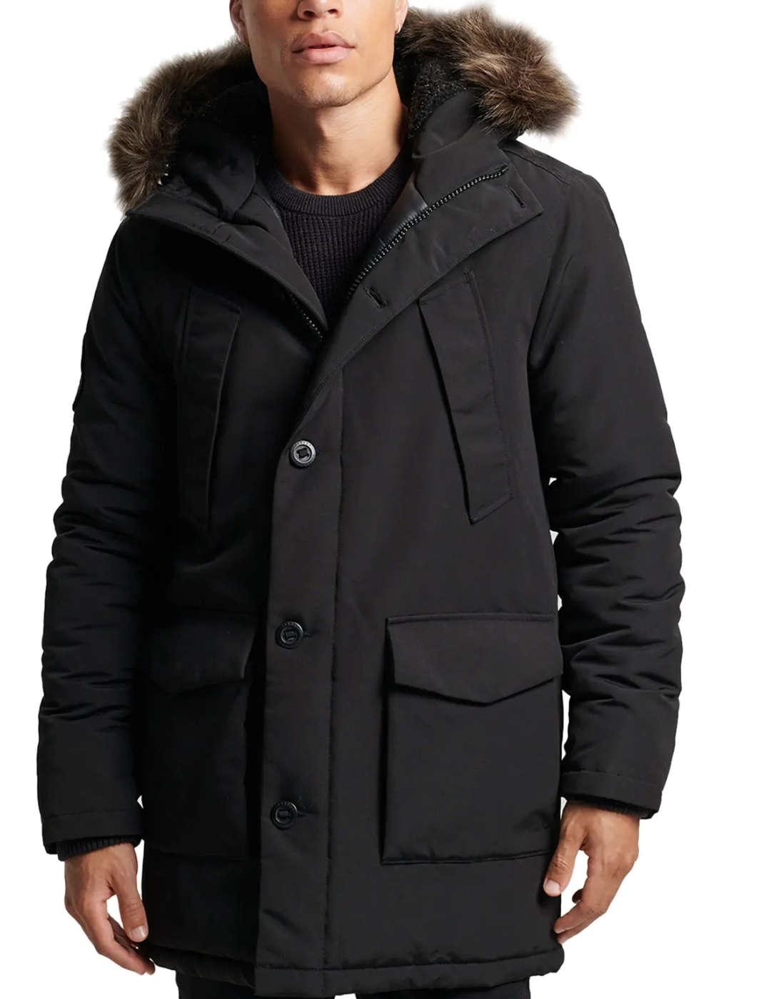 Parka Superdry Vintage everest negra de hombre-b