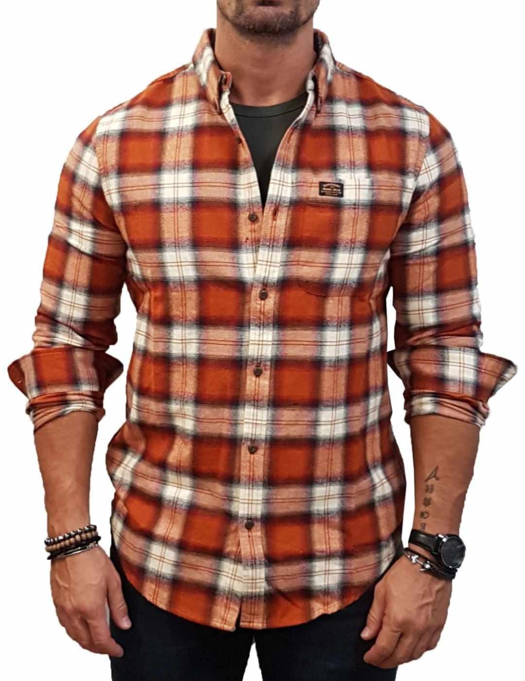 Camisa Superdry vintage lumberjack de hombre-b