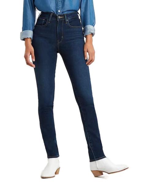 Vaquero Levis 721 en tono azul marino para mujer-z