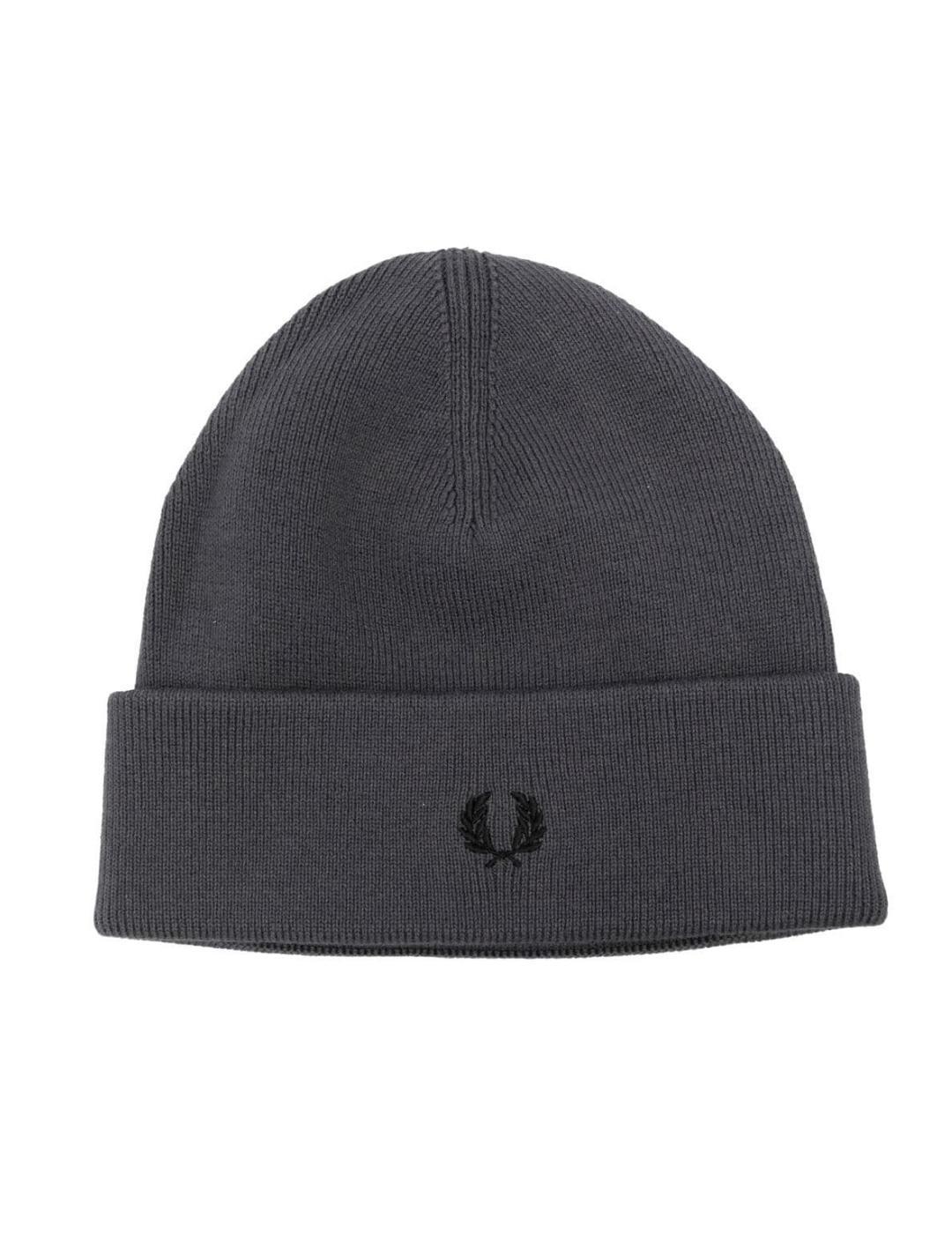 Gorro Fred Perry gris oscuro-b