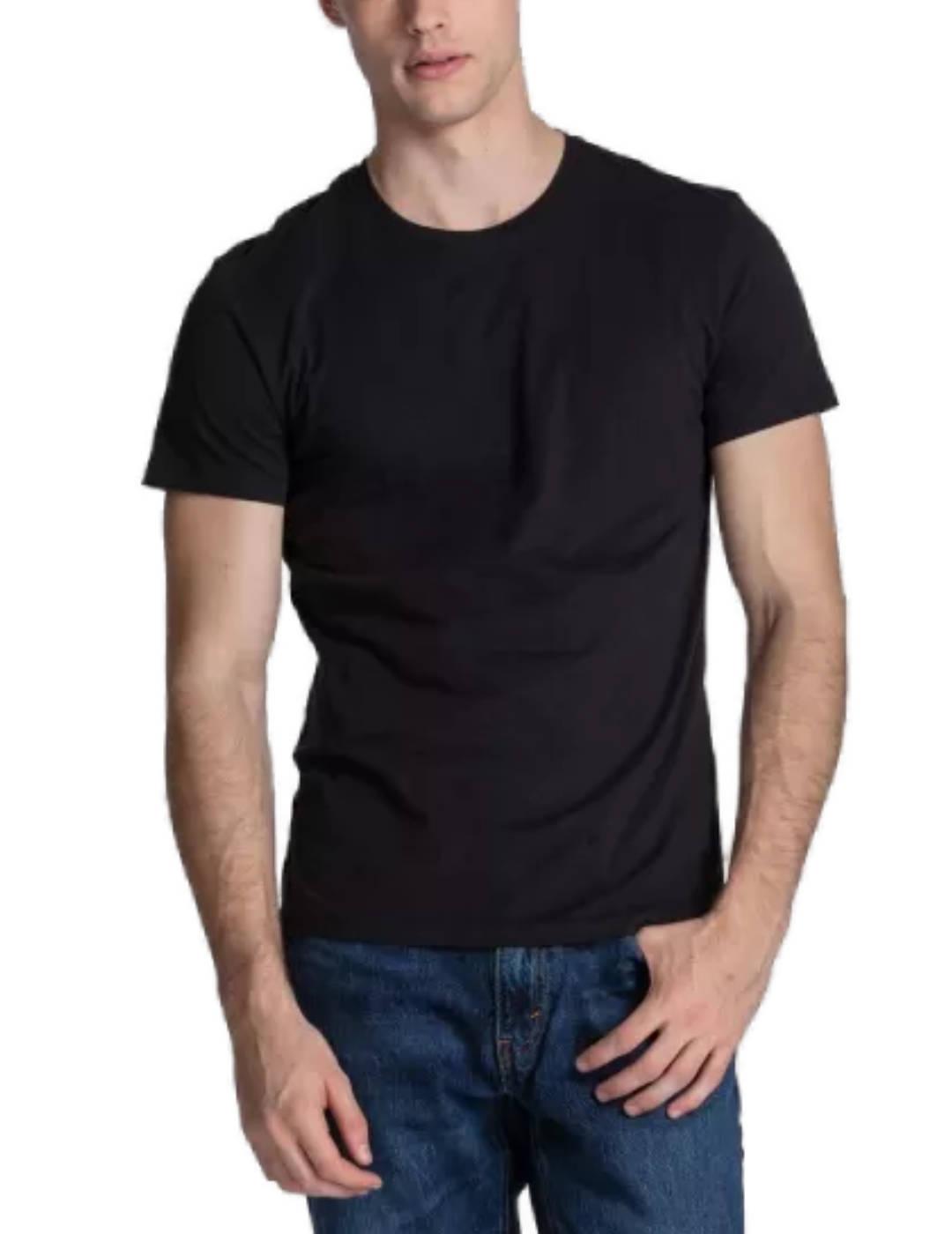 Pack 2 camisetas levis negra manga corta hombre-&