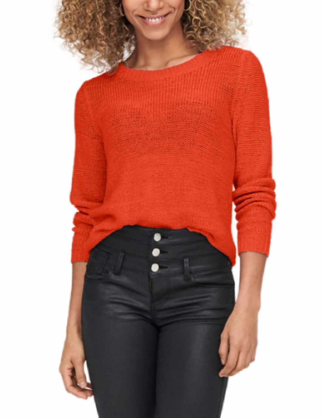 Jersey Only Gena Noos naranja para mujer-b