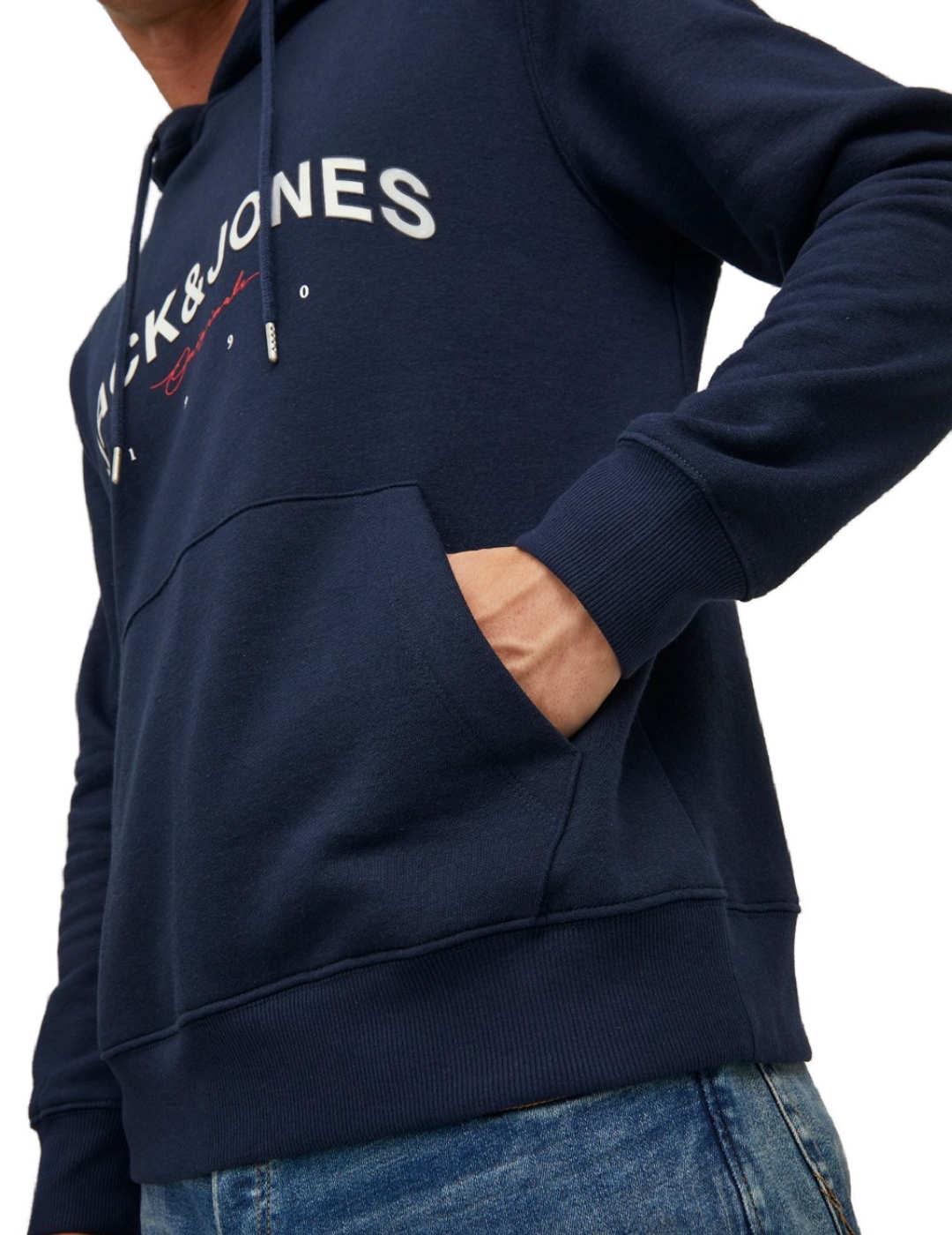 Sudadera Jack&Jones Friday marino para hombre-b