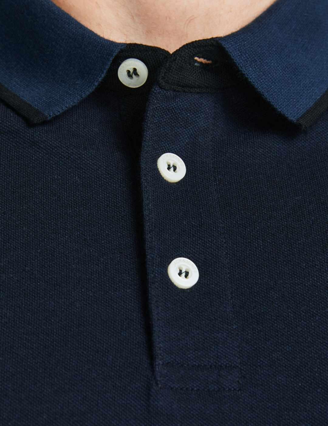 Polo Jack&Jones Paulos marino PLUS de hombre