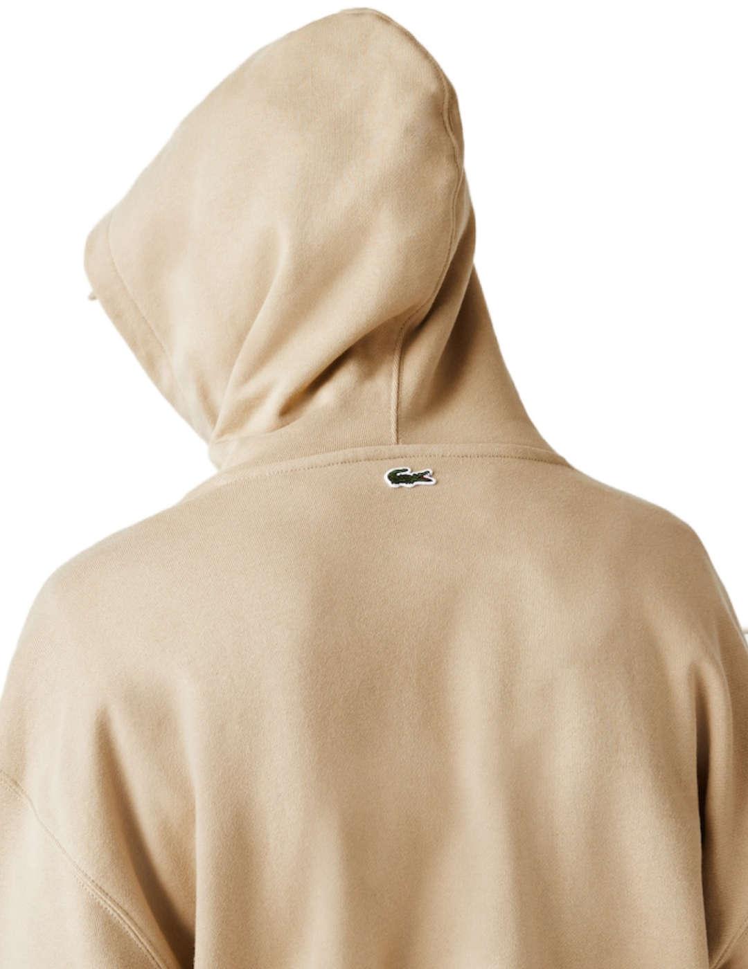 Sudadera Lacoste beige de hombre-b