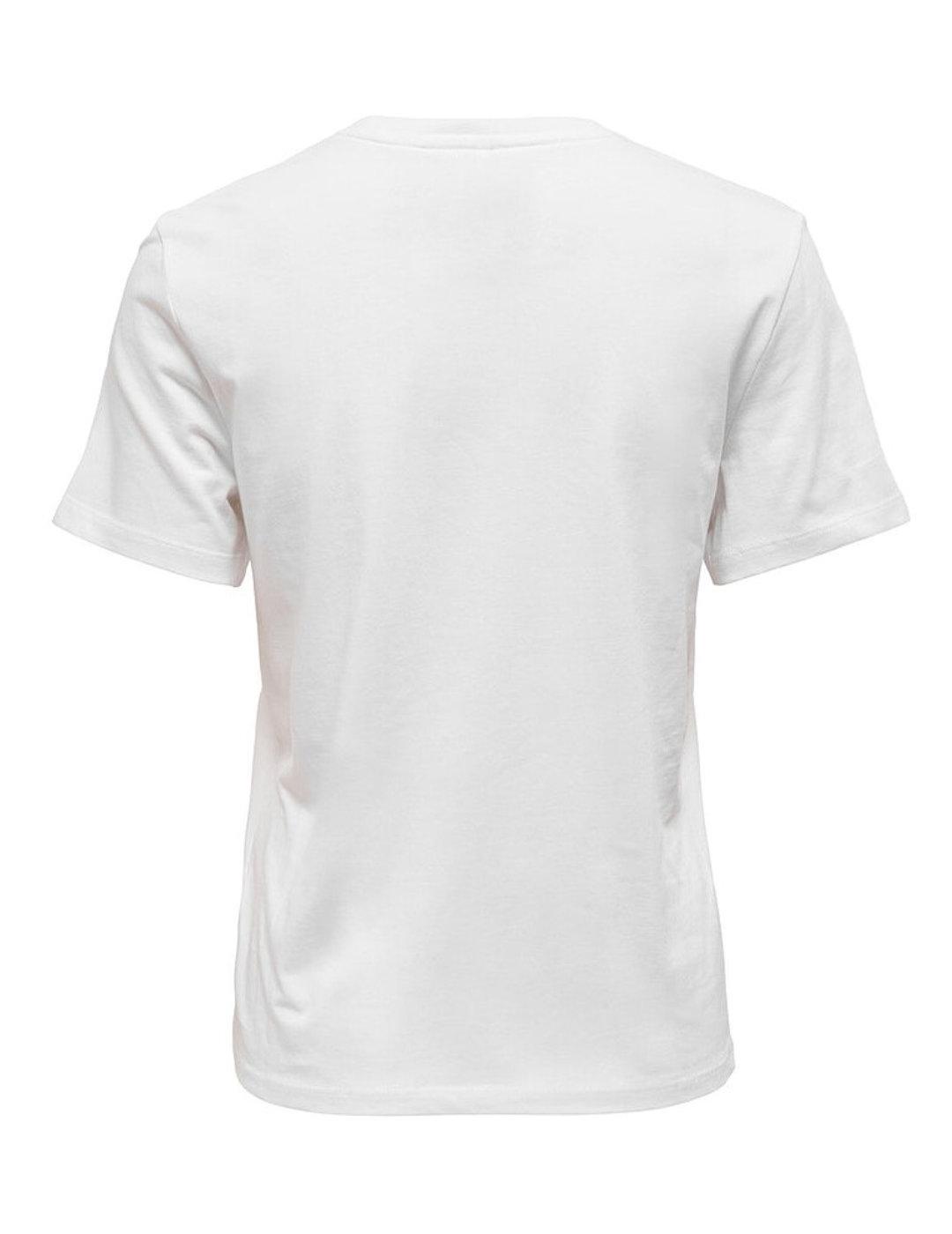 Camiseta Only Stranger Things blanco para mujer-b