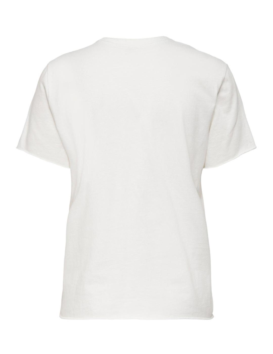 Camiseta Only Lucy blanca para mujer-b
