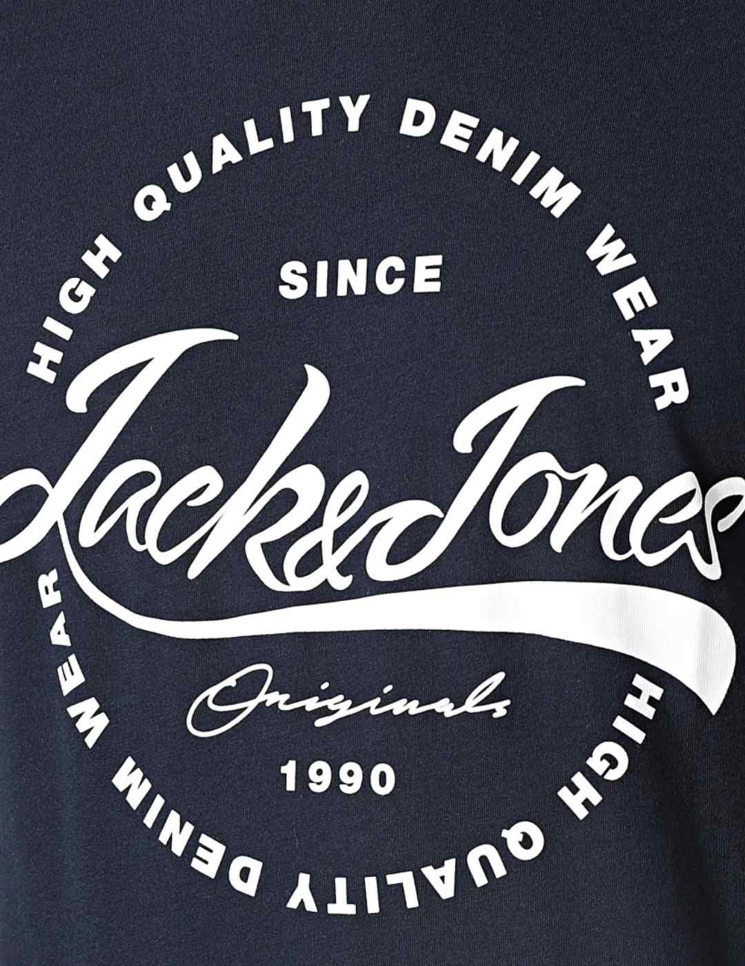 Camiseta Jack&Jones Mbappe marino para hombre-b