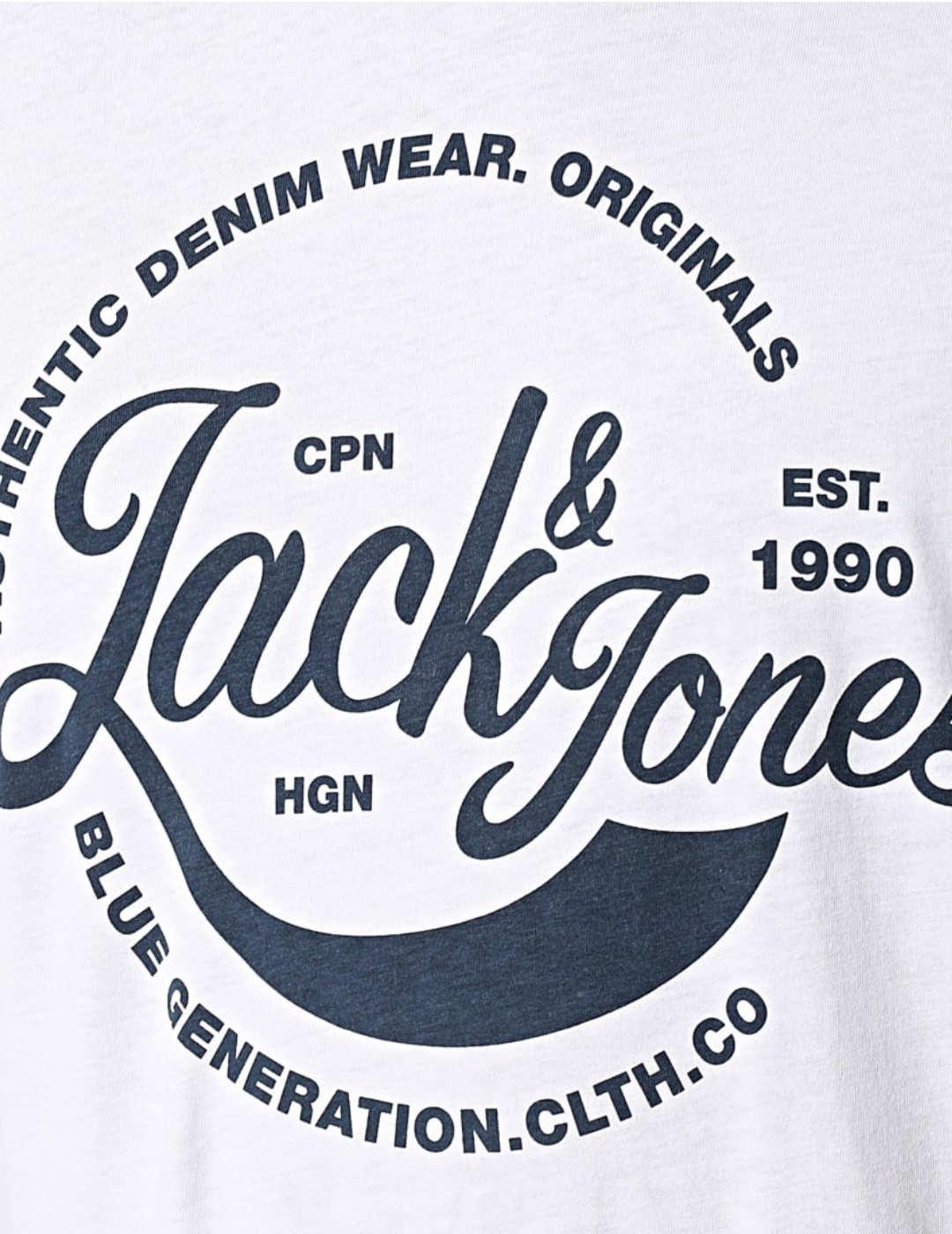 Camiseta Jack&Jones Mbappe blanco para hombre-b