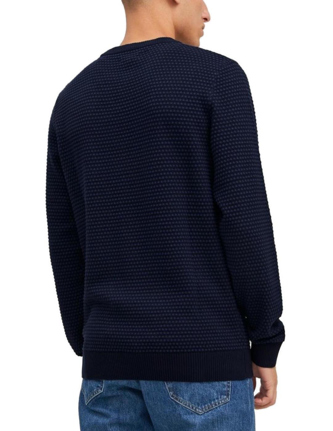 Jersey Jack&Jones Atlas marino para hombre-b